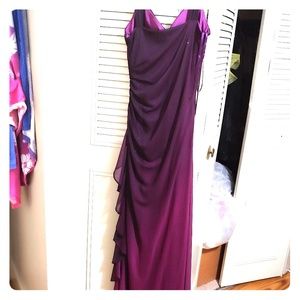 Purple sparkle prom dress